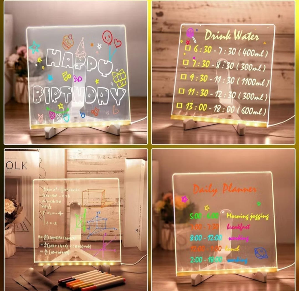 3D  writing decor lamp