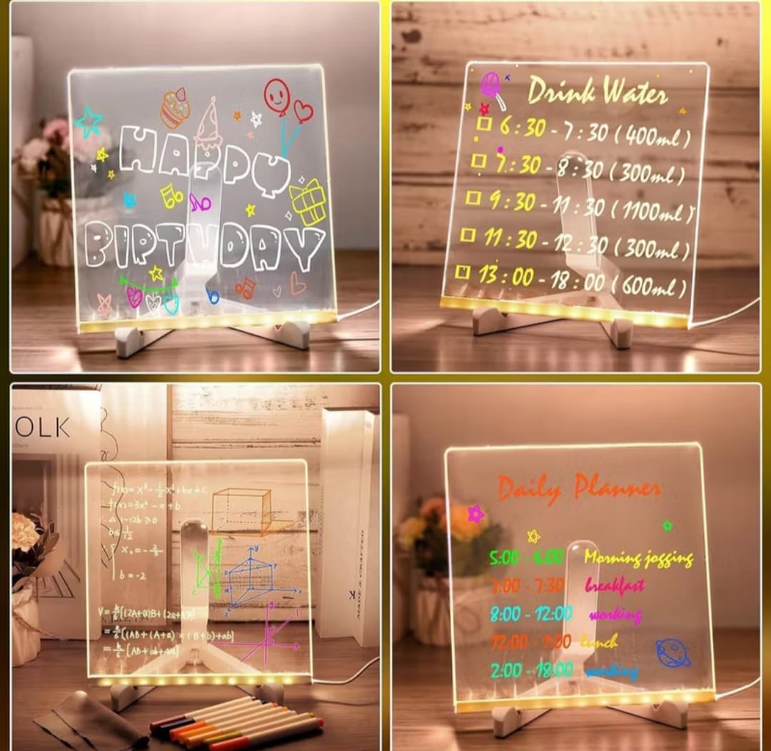 3D  writing decor lamp